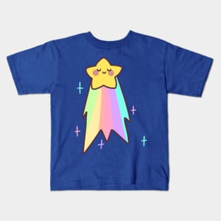 Rainbow Shooting Star Kids T-Shirt